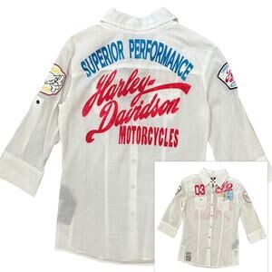 NWT Harley Davidson Cruiser Button Down